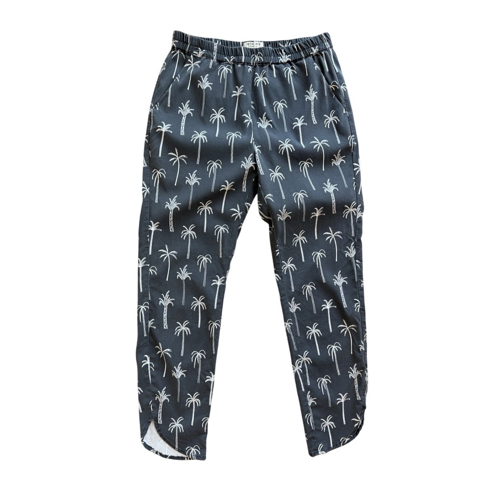 Marine Layer Grey Palm Tree Pants Womens sz XS Lightweight Trousers